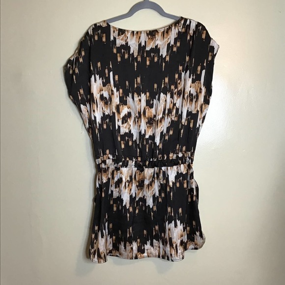 Derek Lam Women’s Drawstring Tunic short Sleeve Multicolor Size Large  E… - Picture 5 of 8